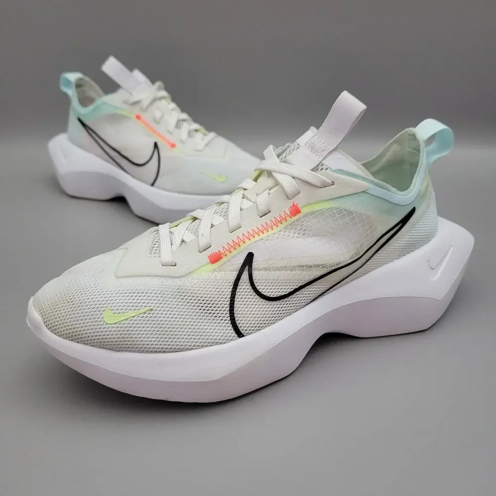 Nike Vista Lite Womens Size 7 White Pink Athletic Running Walking Shoes Sneakers